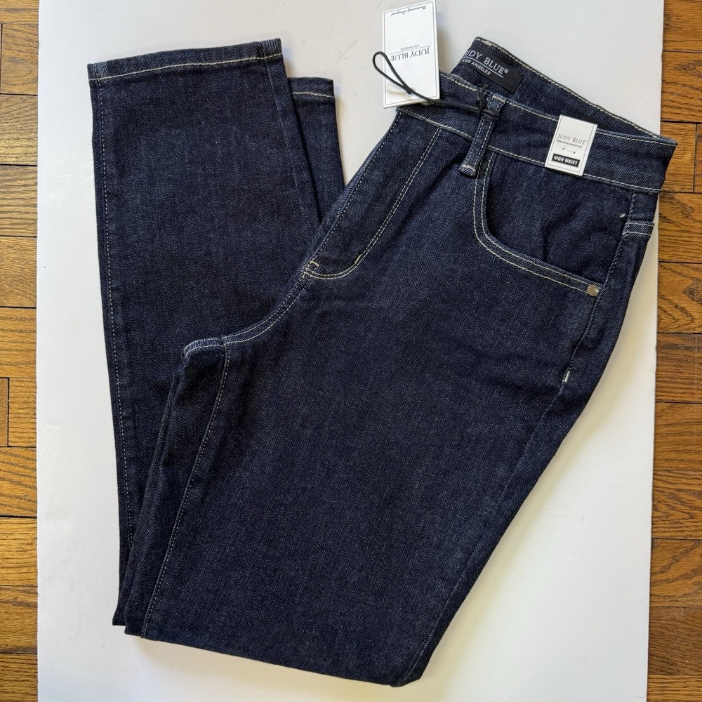 Judy Blue Mom Jeans Dark Wash High Rise Denim JB88273 Navy Blue Women's 7/28 NWT - Picture 10 of 10